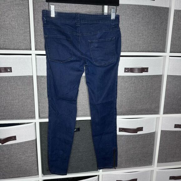 Ann Taylor Denim Ankle Zip Skinny Jeans Size 2 - Picture 3 of 11
